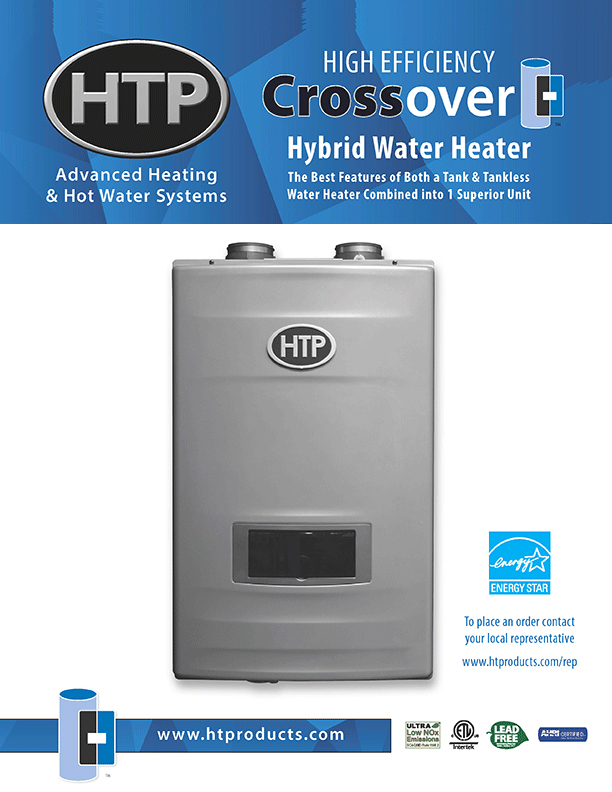 High Efficiency Crossover Commercial Water Heater Hot Water Products